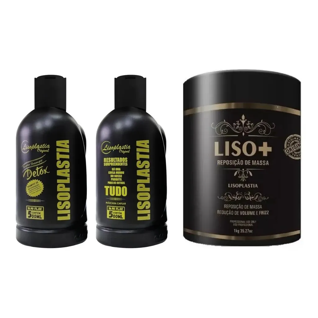 Lisoplastia Ouro 500ml + Btxx White Lisoplastia liso+ Lisoplastia Ouro 500ml + Btxx White Lisoplastia liso+