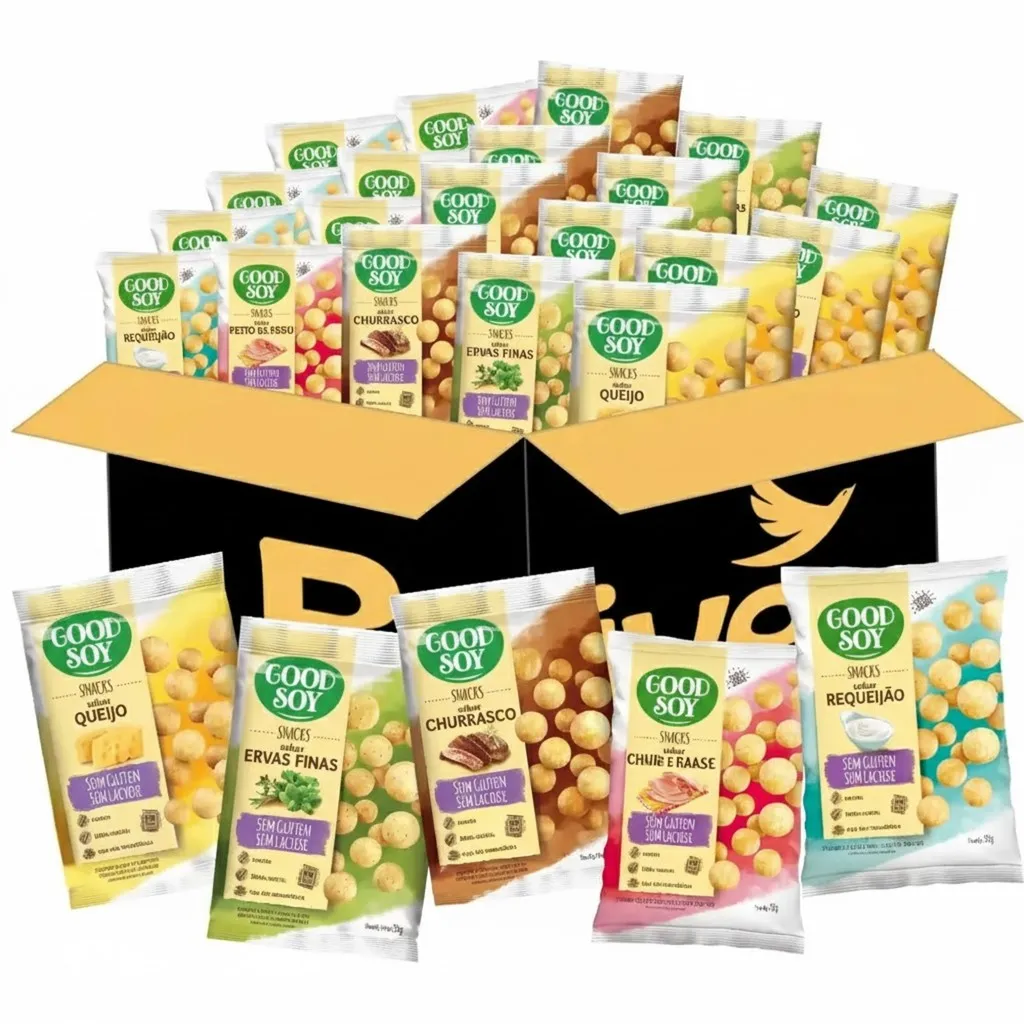 Kit GOODSOY Snacks Saudáveis 5 Sabores 25g (20 Unidades) Kit GOODSOY Snacks Saudáveis 5 Sabores 25g (20 Unidades)