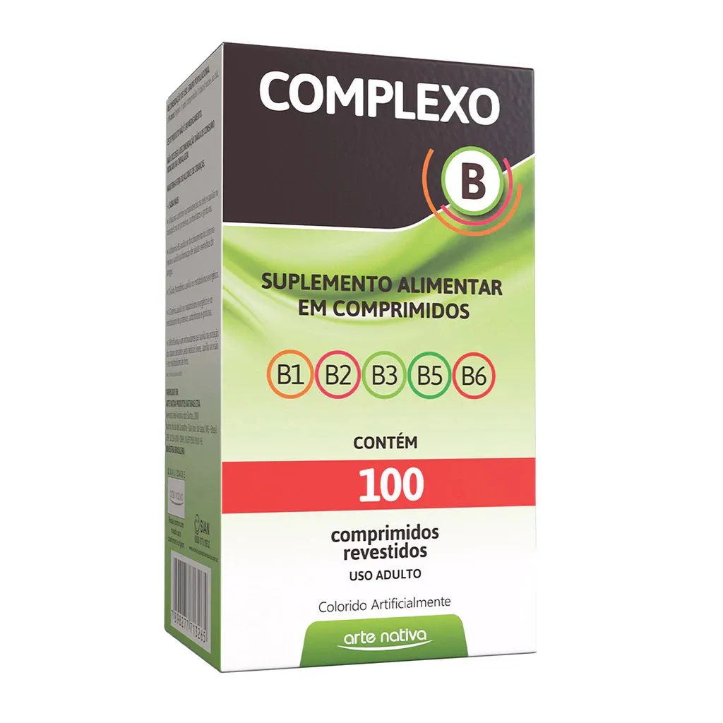 Complexo B 100 Comprimidos - Arte Nativa Complexo B 100 Comprimidos - Arte Nativa