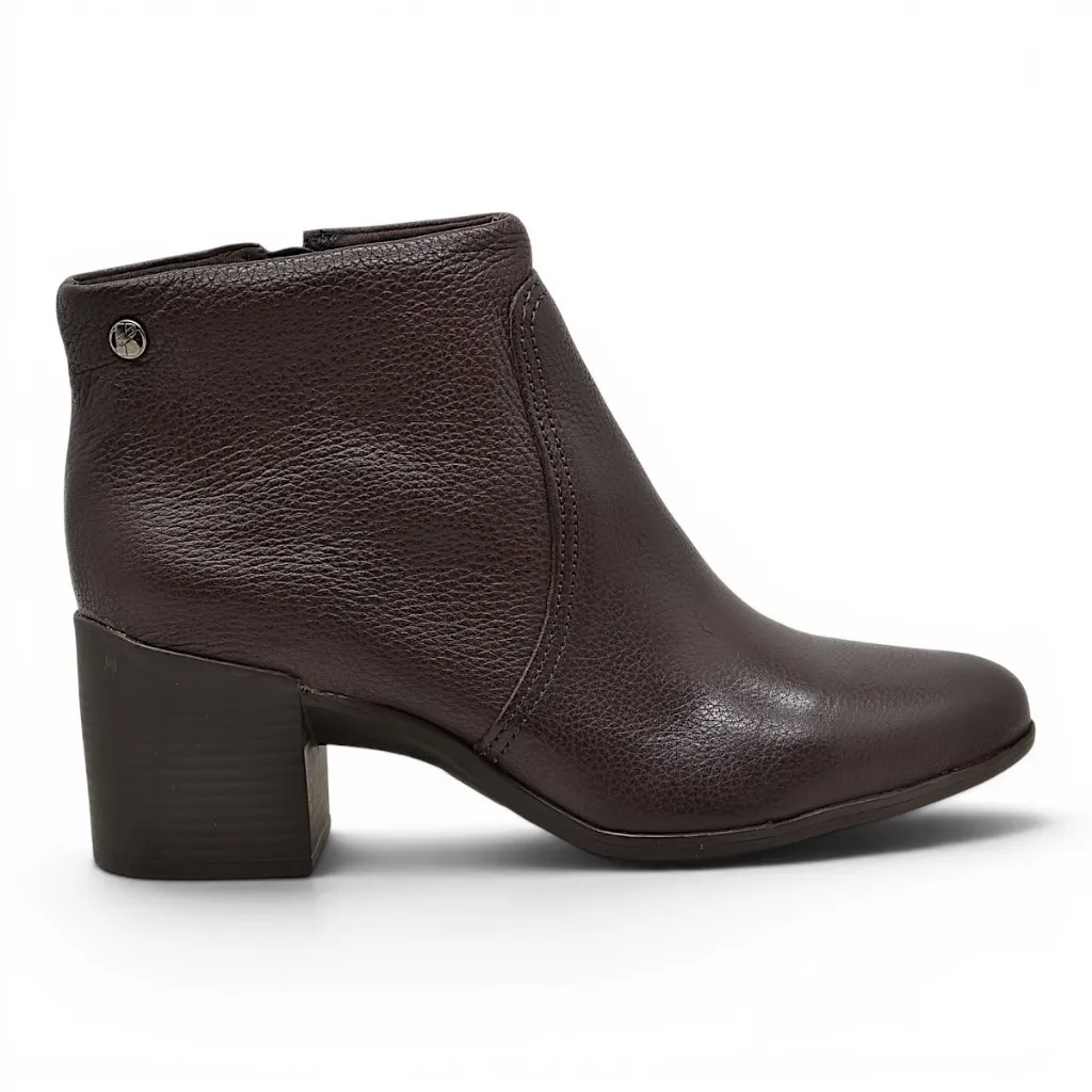 Bota Bottero Cano Curto Salto Bloco Couro Burnish Feminina Original Bota Bottero Cano Curto Salto Bloco Couro Burnish Feminina Original