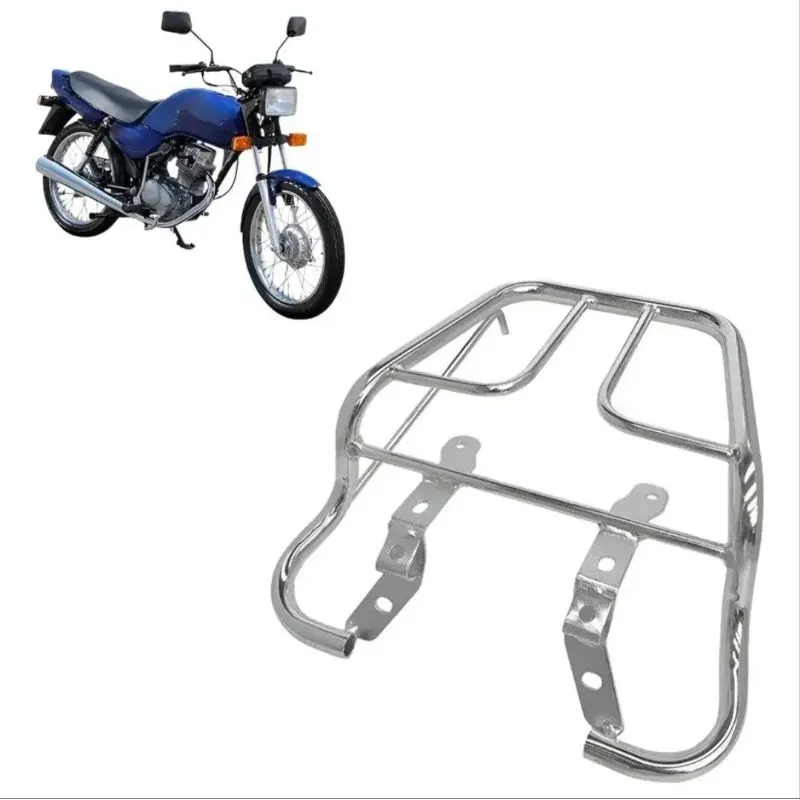 Bagageiro Churrasqueira Traseira Honda Motor Co. CG 125 1995 a 1999 Tubular Cromado Pro Tork Bagageiro Churrasqueira Traseira Honda Motor Co. CG 125 1995 a 1999 Tubular Cromado Pro Tork