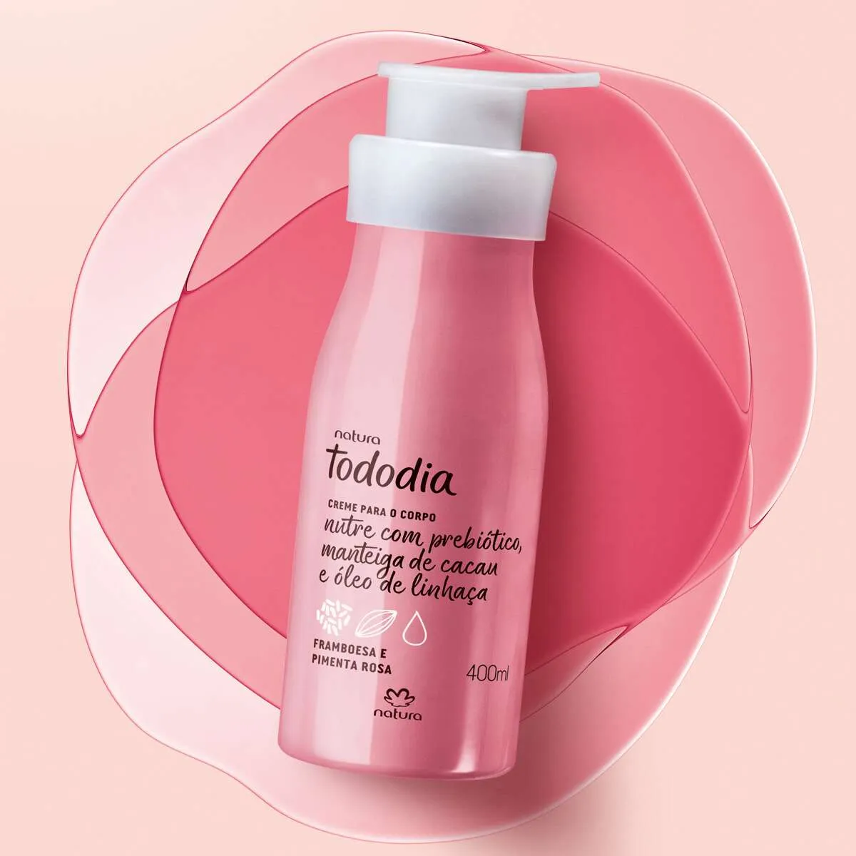 Creme Desodorante Nutritivo Framboesa e Pimenta Rosa Tododia + Cupom Creme Desodorante Nutritivo Framboesa e Pimenta Rosa Tododia + Cupom