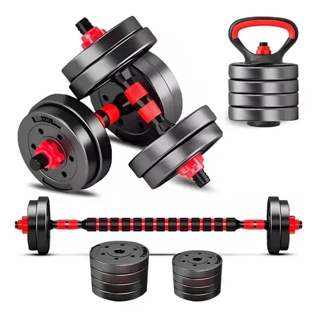 Kit Halteres e Anilhas Ajustáveis 15kg para Kettlebell, Barras e Flexões Marca Als Sports Kit Halteres e Anilhas Ajustáveis 15kg para Kettlebell, Barras e Flexões Marca Als Sports