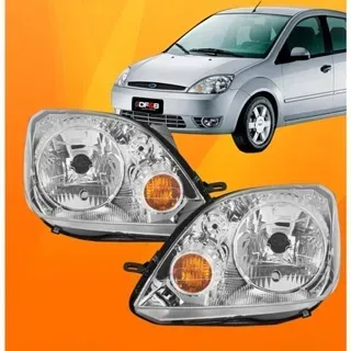Farol dianteiro Ford Fiesta 2003 2004 2005 2006 2007 Hatch Sedan Farol dianteiro Ford Fiesta 2003 2004 2005 2006 2007 Hatch Sedan