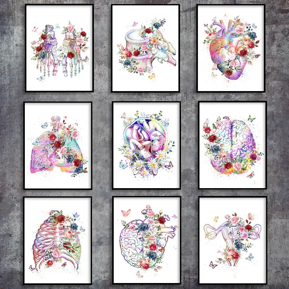 Quadro decorativo anatomia flor pé osso cérebro coração esqueleto órgão completo broca ponto cruz mosaico presente médico Clinica medica Quadro decorativo anatomia flor pé osso cérebro coração esqueleto órgão completo broca ponto cruz mosaico presente médico Clinica medica