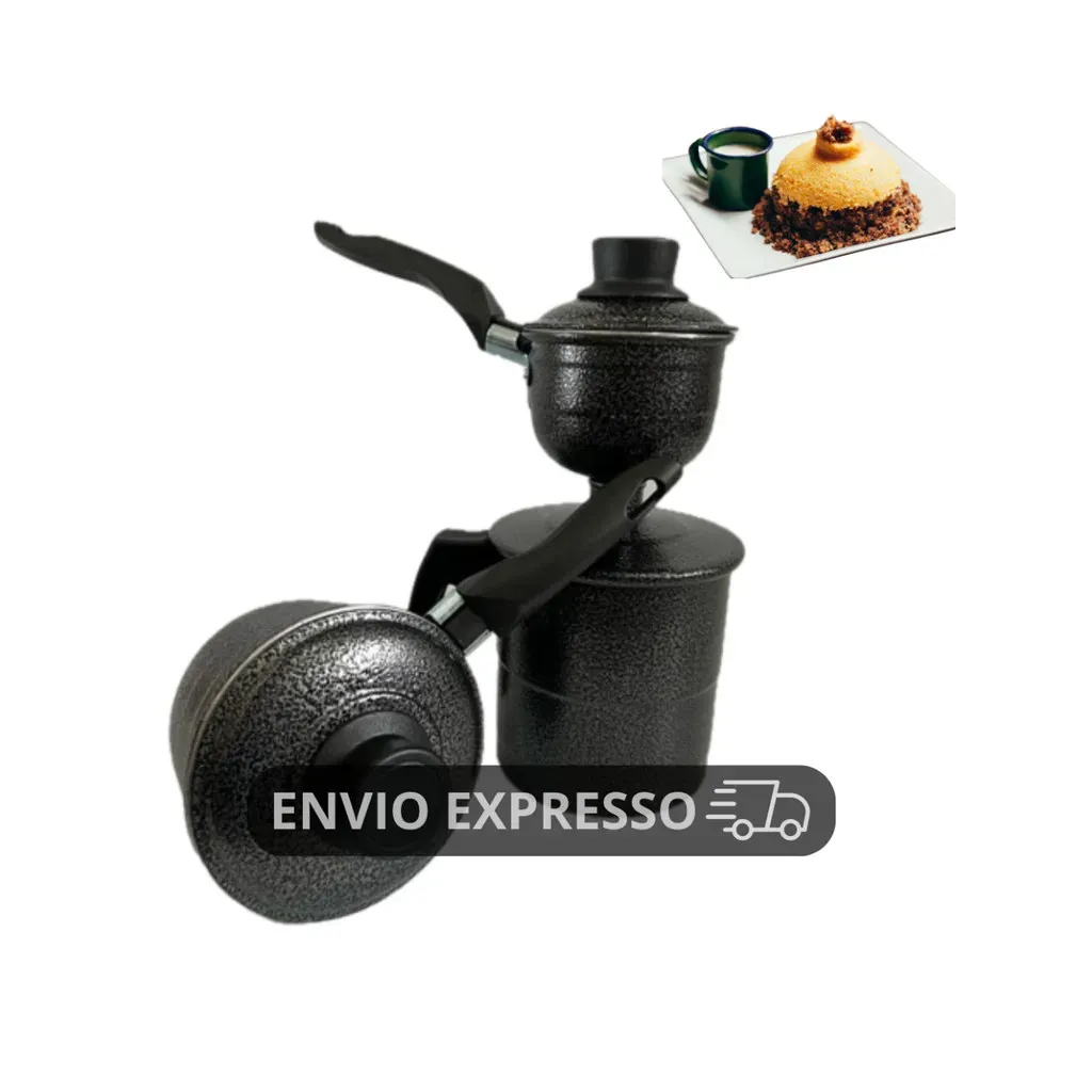 cuscuzeira pequena e grande 2 em 1 dupla preta peitinho a vapor peito de moça 2 peças preto cuscuzeira pequena e grande 2 em 1 dupla preta peitinho a vapor peito de moça 2 peças preto