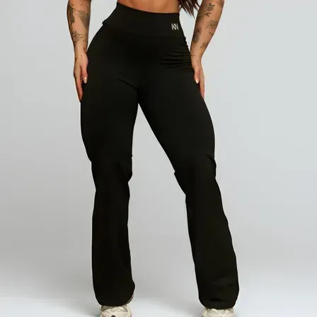 Calça Legging Flare Bailarina Cintura Alta Treino Academia Calça Legging Flare Bailarina Cintura Alta Treino Academia