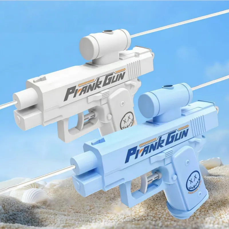Pistola de Água Maluca – Pegadinha Dupla Direção, Azul e Branca, Jato Longo 5–8m Pistola de Água Maluca – Pegadinha Dupla Direção, Azul e Branca, Jato Longo 5–8m