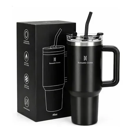 Copo Térmico Gigante 1,2l Inox Com Tampa E Inox Canudo Cor Preto Cor Pura / Material Fosco Copo Térmico Gigante 1,2l Inox Com Tampa E Inox Canudo Cor Preto Cor Pura / Material Fosco