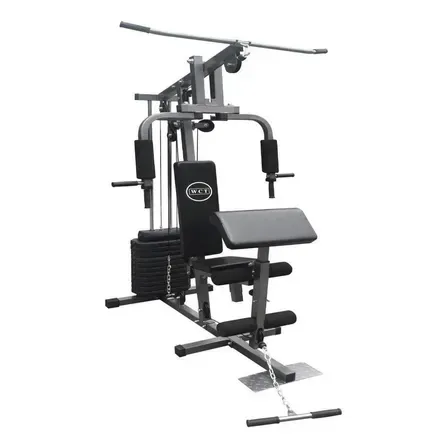 Estação De Musculação Com 80kg Aparelho Ginastic Cor da estrutura Cinza Cor do estofamento Preto Estação De Musculação Com 80kg Aparelho Ginastic Cor da estrutura Cinza Cor do estofamento Preto