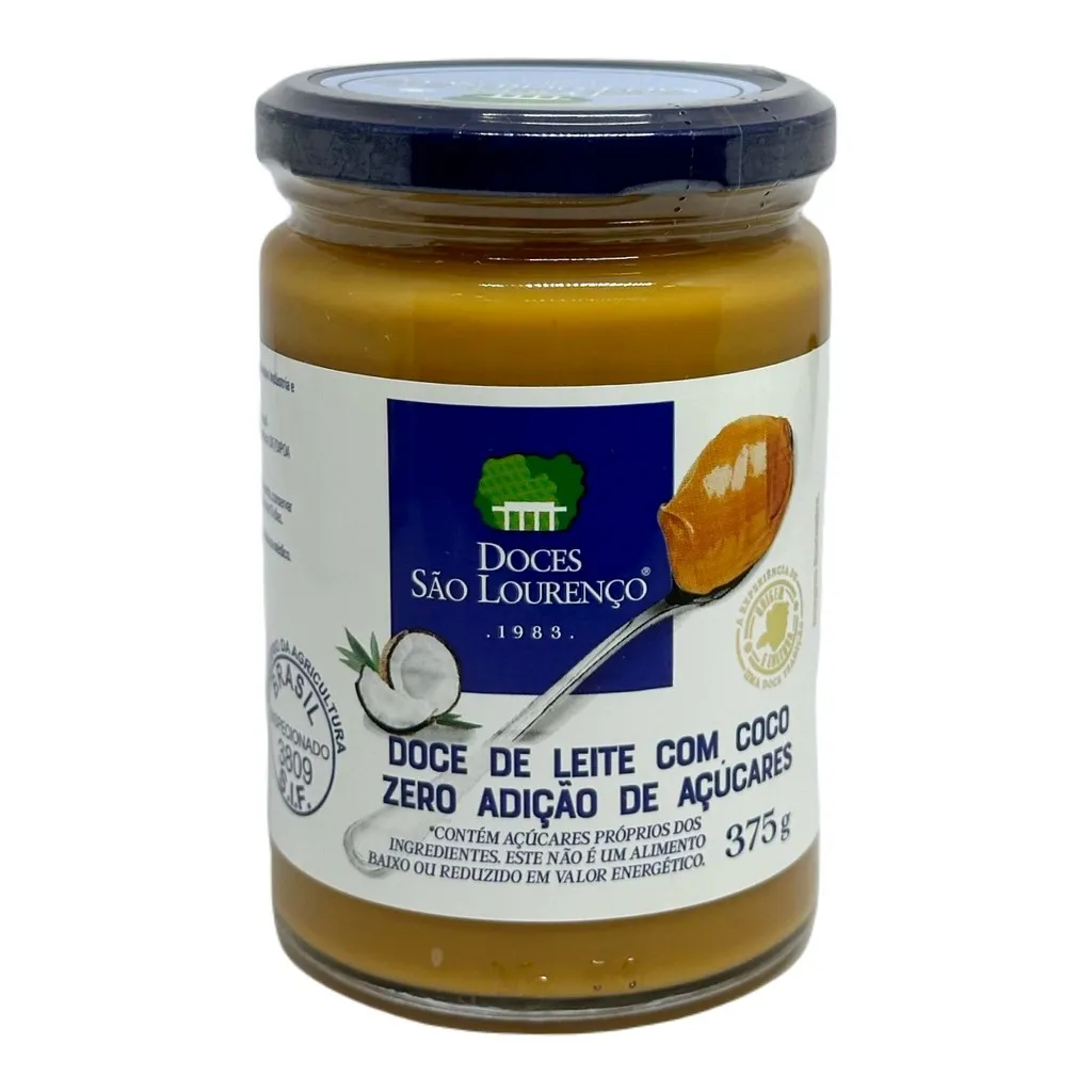Doce de Leite c/ Coco Diet SÃO LOURENÇO 375g Doce de Leite c/ Coco Diet SÃO LOURENÇO 375g