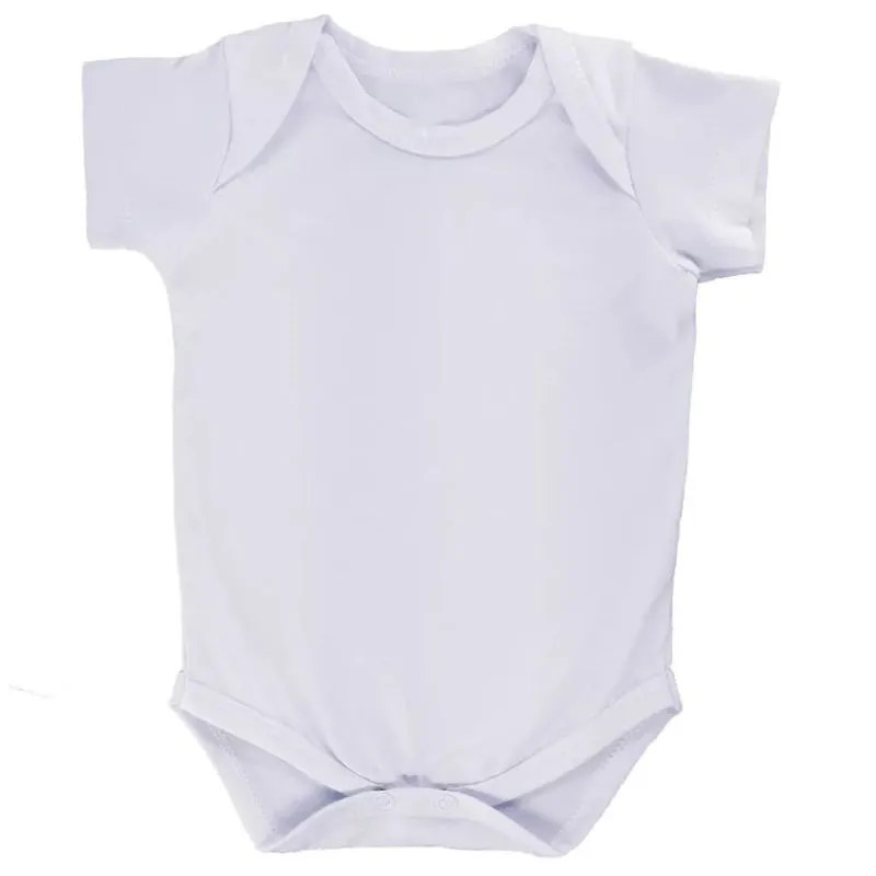 Body Bebê Branco Malha Algodão Body Bebê Branco Malha Algodão