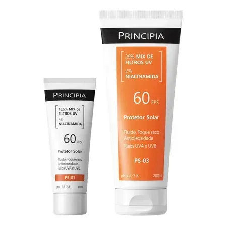 Principia Kit Proteção Facial FPS 60 PS-01 + Corporal 60 PS-03 Principia Kit Proteção Facial FPS 60 PS-01 + Corporal 60 PS-03