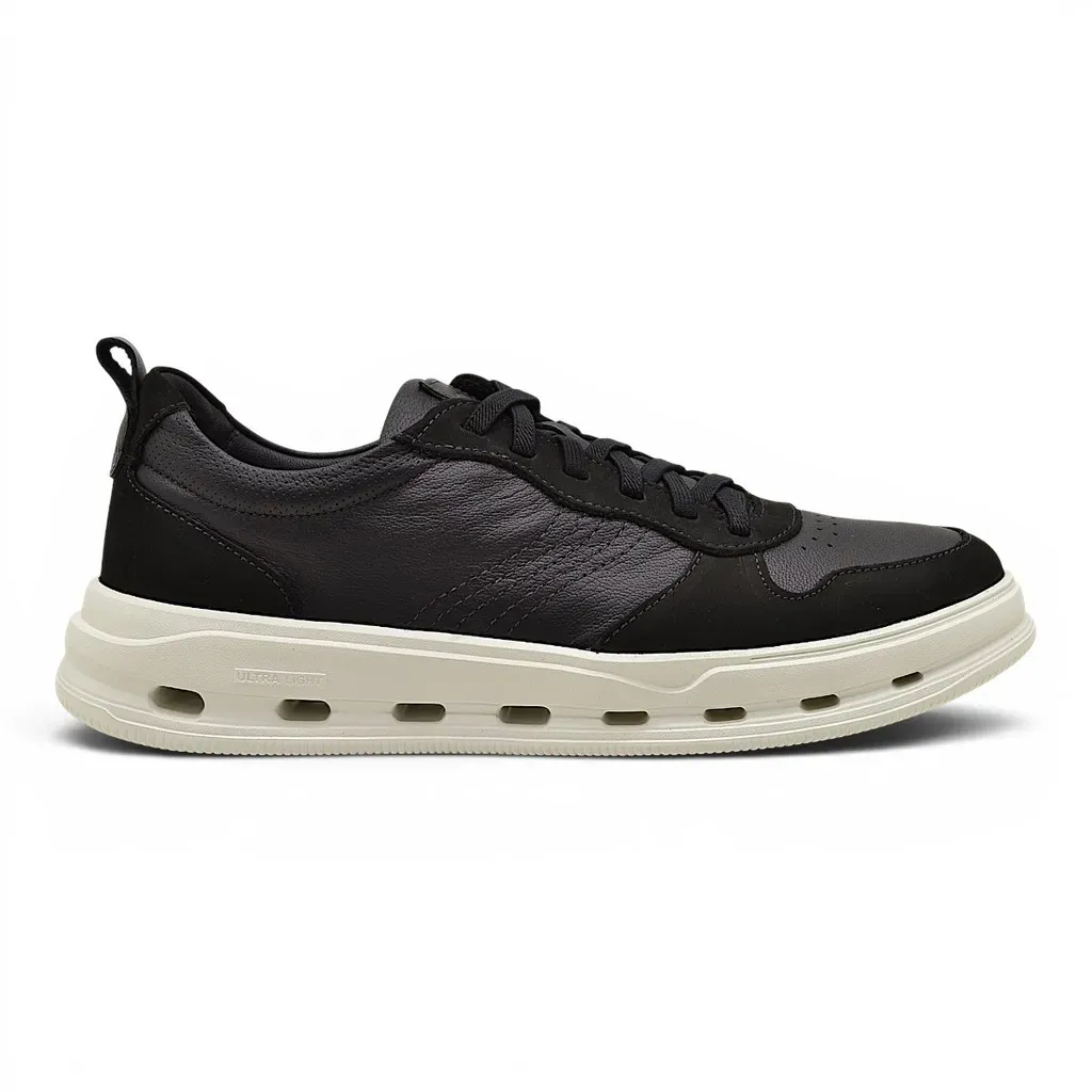 Tenis Masculino Democrata Groove Full Light Couro Conforto Tenis Masculino Democrata Groove Full Light Couro Conforto