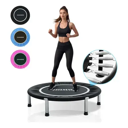 Trampolim Jump Profissional Com Capa Saia Diâmetro 1 M 200kg Preto Trampolim Jump Profissional Com Capa Saia Diâmetro 1 M 200kg Preto