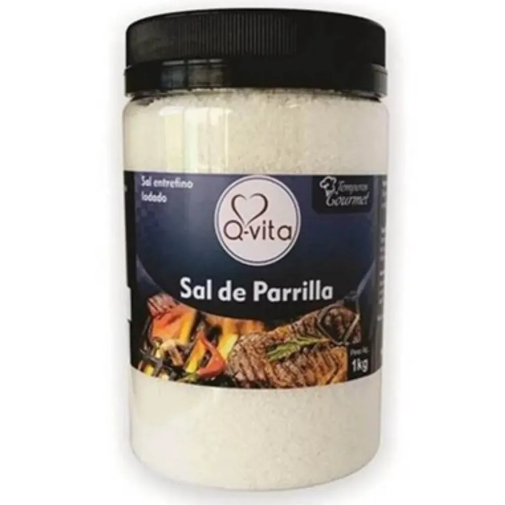 Sal de Parrilla Q-VITA Pote 1 Kg Sal de Parrilla Q-VITA Pote 1 Kg
