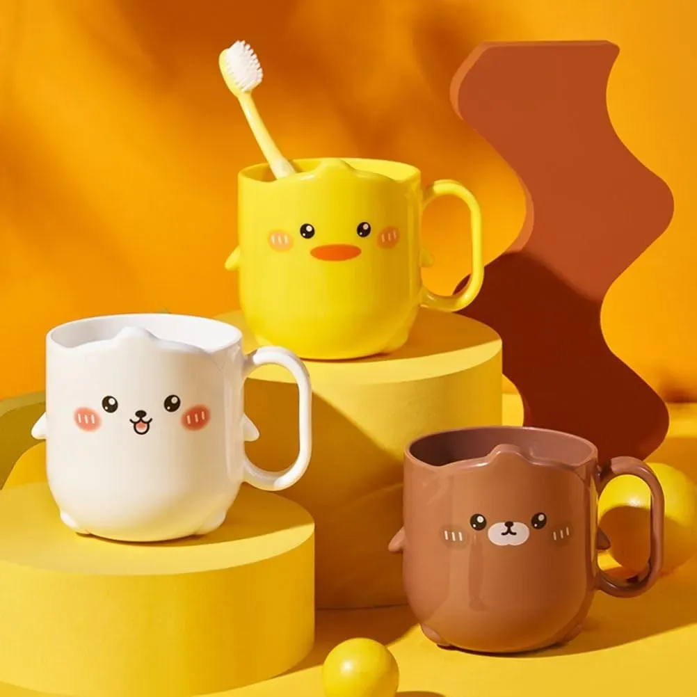 Copo Caneca Divertida de Bichinhos em Plástico com Estampas Fofas Copo Caneca Divertida de Bichinhos em Plástico com Estampas Fofas