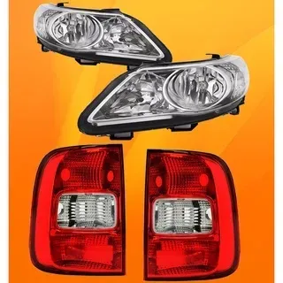 Par Farol Saveiro G5 Foco Duplo E Par De Lanternas Fumê Par Farol Saveiro G5 Foco Duplo E Par De Lanternas Fumê