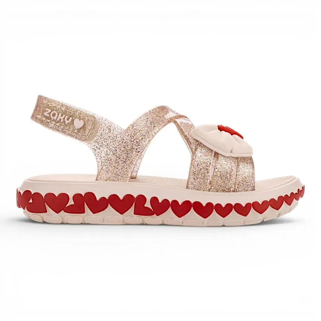 Sandalia Bebe Menina Zaxynina Dream Sand Glitter Baby Sandalia Bebe Menina Zaxynina Dream Sand Glitter Baby