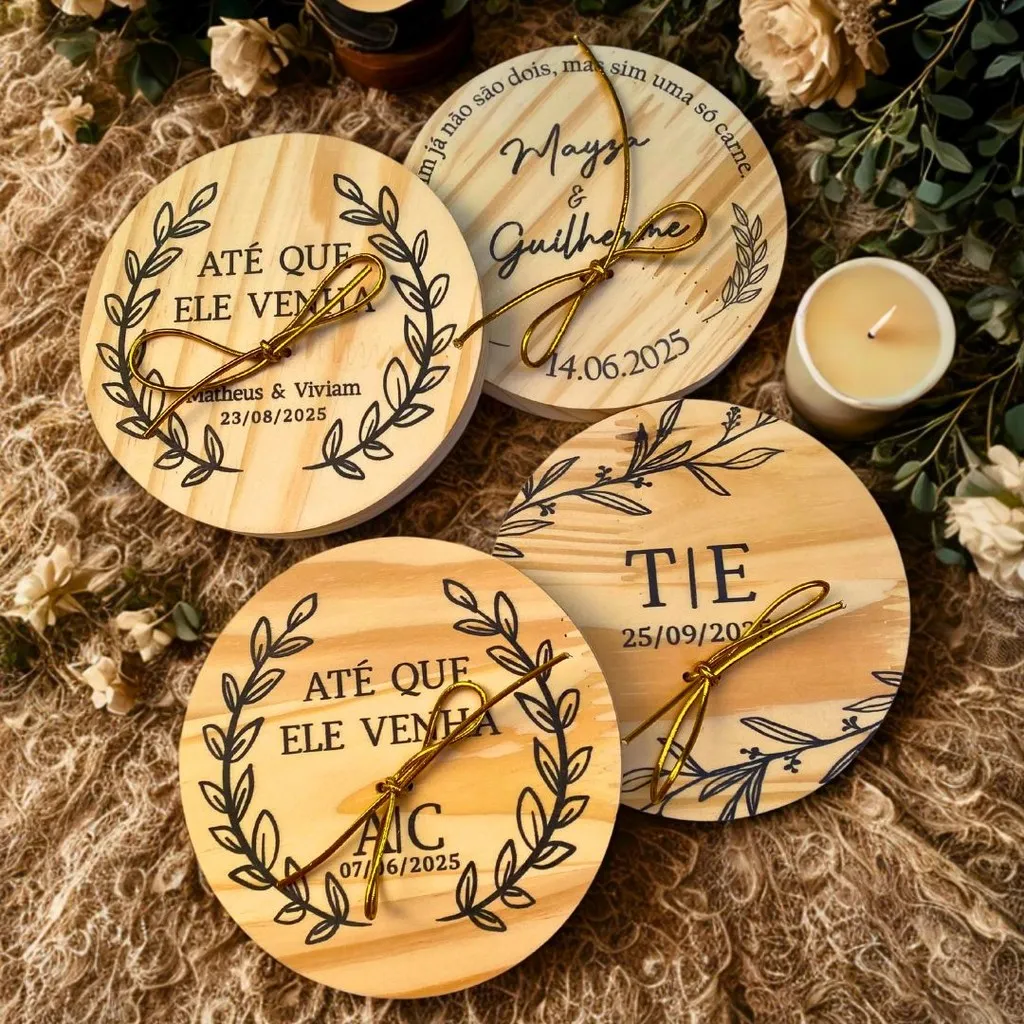 Porta Alianças Rústico em Madeira Pinus para Casamento | Personalizado Porta Alianças Rústico em Madeira Pinus para Casamento | Personalizado