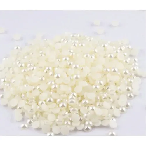Meia Pérola Abs Colagem tamanhos 6mm/ 8mm 100gr Meia Pérola Abs Colagem tamanhos 6mm/ 8mm 100gr