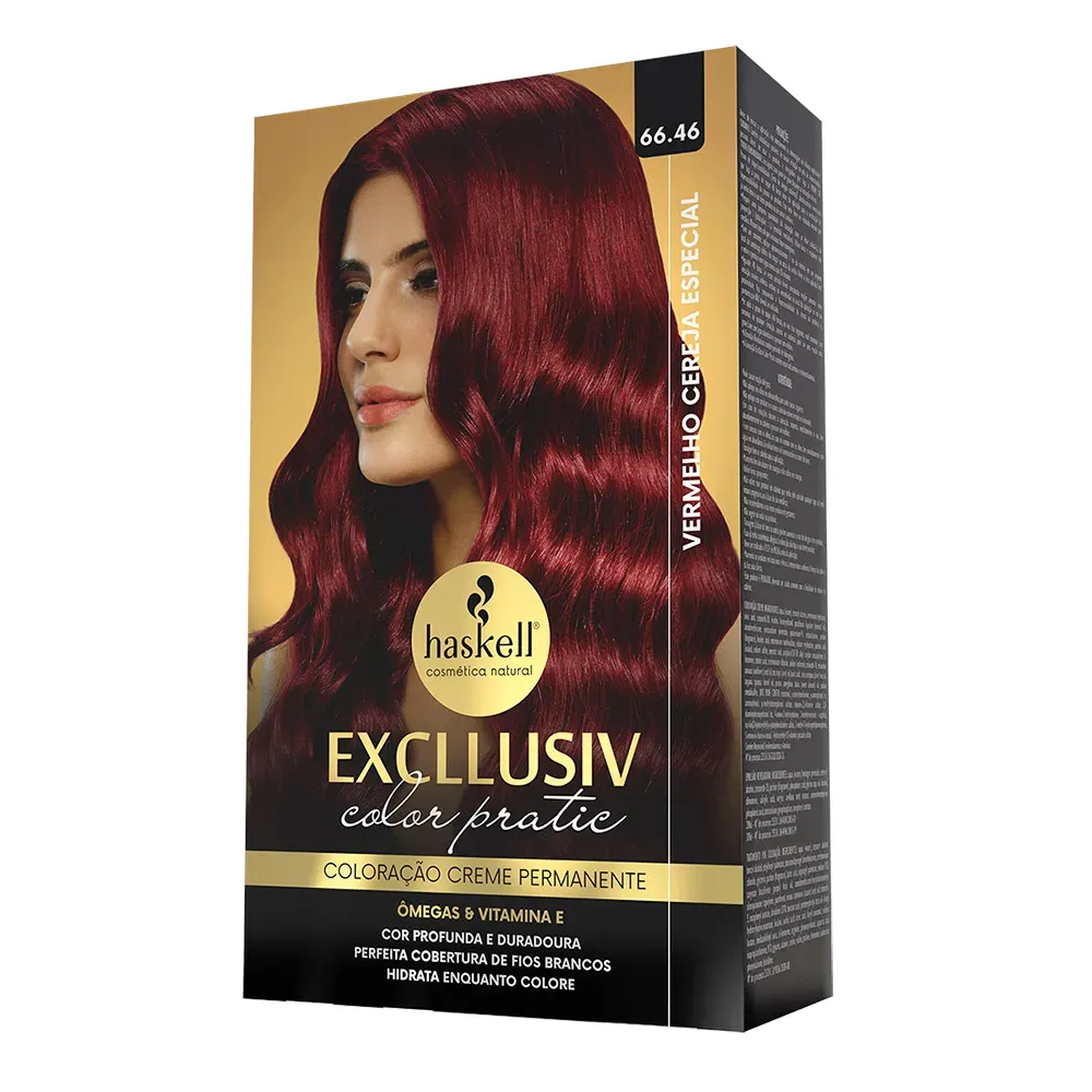 Kit Color Pratic 66.46 - Vermelho Cereja Especial Haskell Kit Color Pratic 66.46 - Vermelho Cereja Especial Haskell