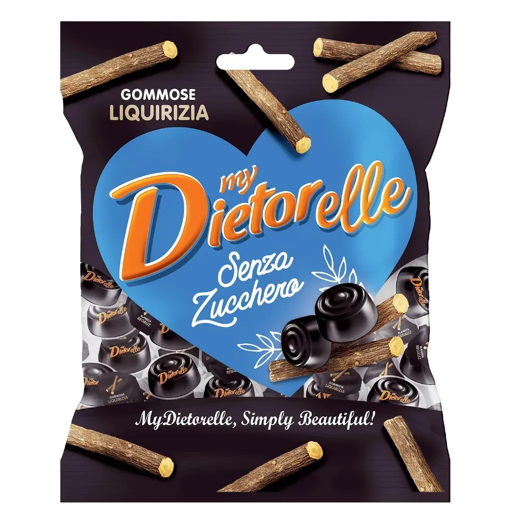 Bala De Goma De Alcaçuz Zero Dietorelle 70g Bala De Goma De Alcaçuz Zero Dietorelle 70g