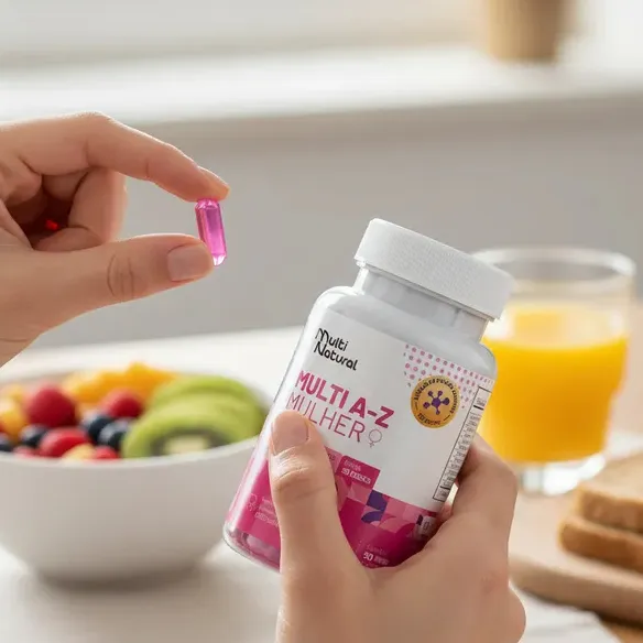 Multi A a Z Mulher - Multivitamínico Completo PREMIUM 30 Capsulas - Multi Natural Multi A a Z Mulher - Multivitamínico Completo PREMIUM 30 Capsulas - Multi Natural