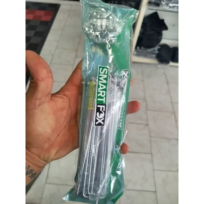 Jogo de Raios Biz 100 125 / Pop 100 Dianteiro ou Traseiro Tambor 4mm espessura Jogo de Raios Biz 100 125 / Pop 100 Dianteiro ou Traseiro Tambor 4mm espessura