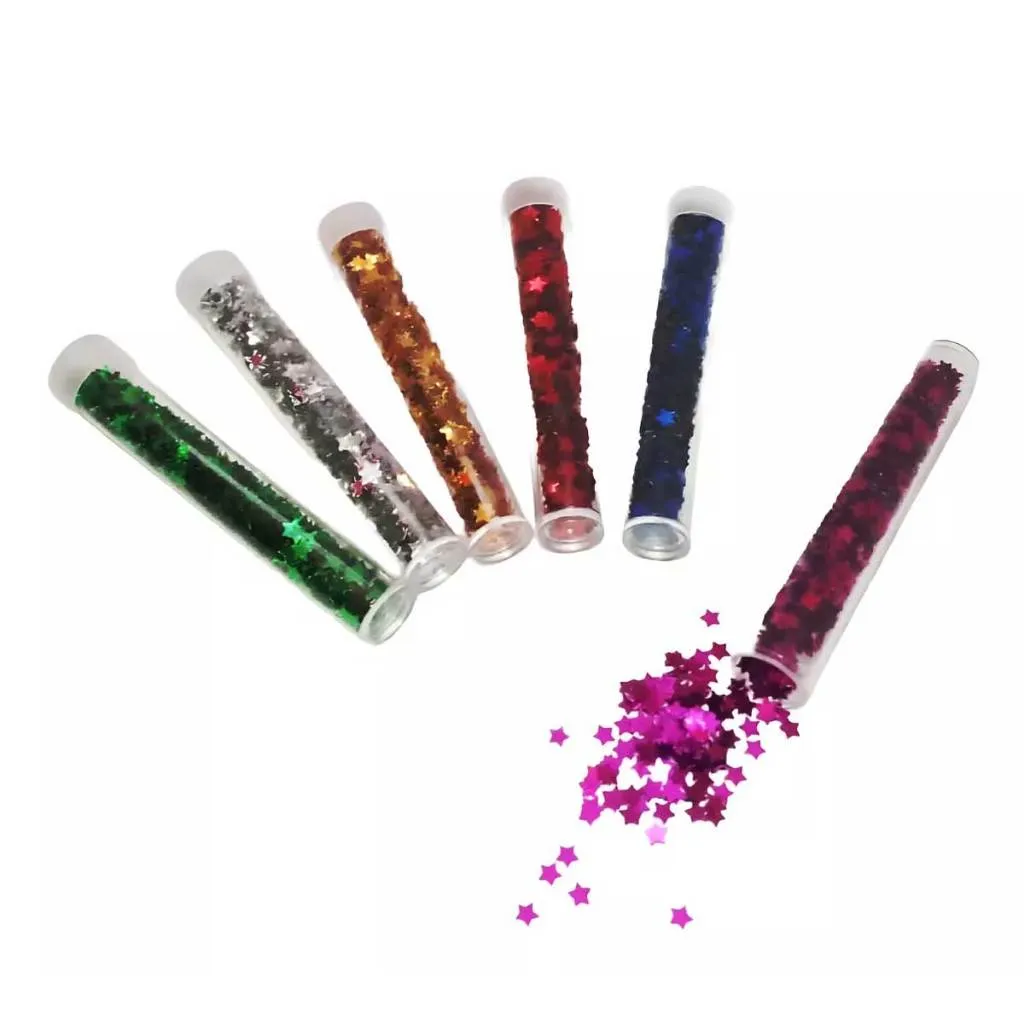 Glitter Para Festas Estrela - Kit 6 Cores Glitter Para Festas Estrela - Kit 6 Cores
