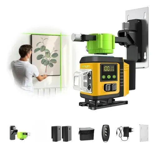 Nível Laser 12 Linhas Verde 40m Recarregável C Controle Pro Nível Laser 12 Linhas Verde 40m Recarregável C Controle Pro