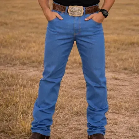 Calça Country Masculina Jeans Western Cowboy Rodeio Elastano Calça Country Masculina Jeans Western Cowboy Rodeio Elastano