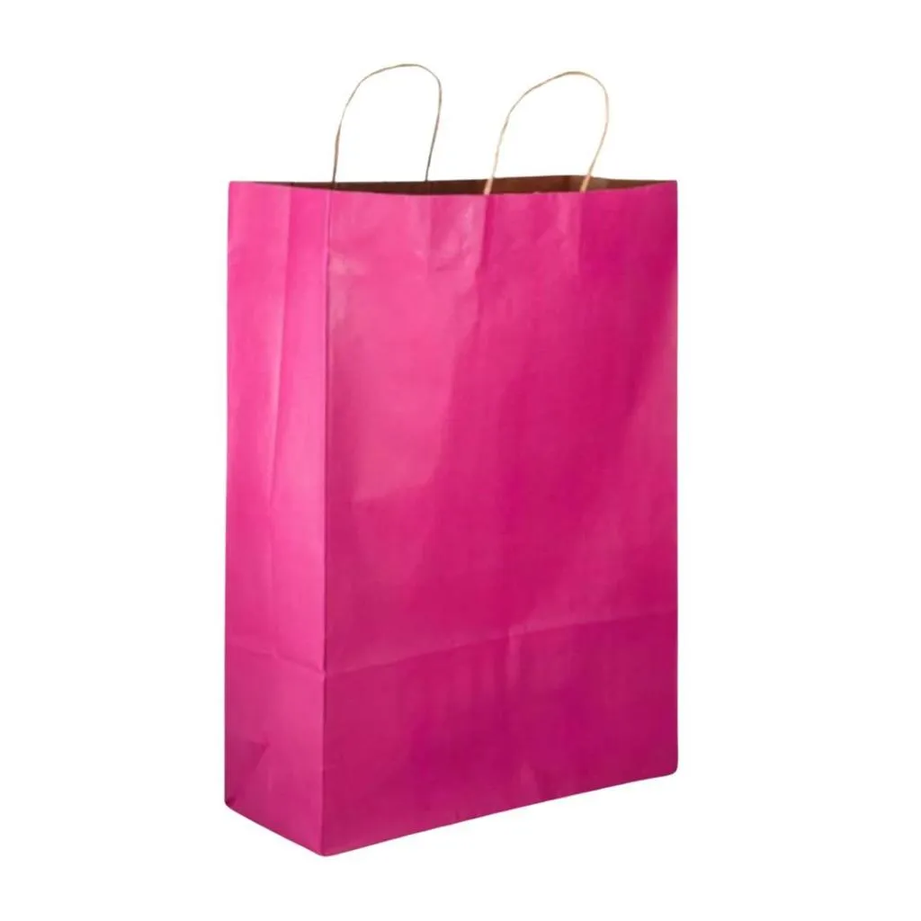 Sacola Papel Kraft Colorida GG Gigante 25 Unidades Com Alça Resistente Sacola Papel Kraft Colorida GG Gigante 25 Unidades Com Alça Resistente