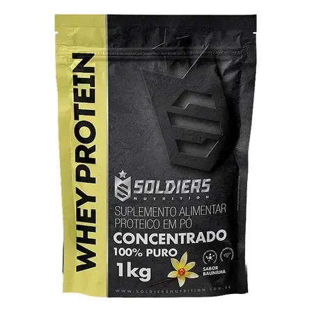 Whey Protein Concentrado 1Kg Sabor Baunilha Soldiers Nutrition Whey Protein Concentrado 1Kg Sabor Baunilha Soldiers Nutrition