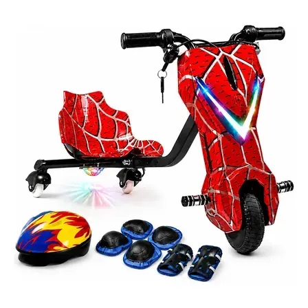 Patinete Elétrico Triciclo Infantil Drift 350w Com Bluetooth Vermelho Patinete Elétrico Triciclo Infantil Drift 350w Com Bluetooth Vermelho