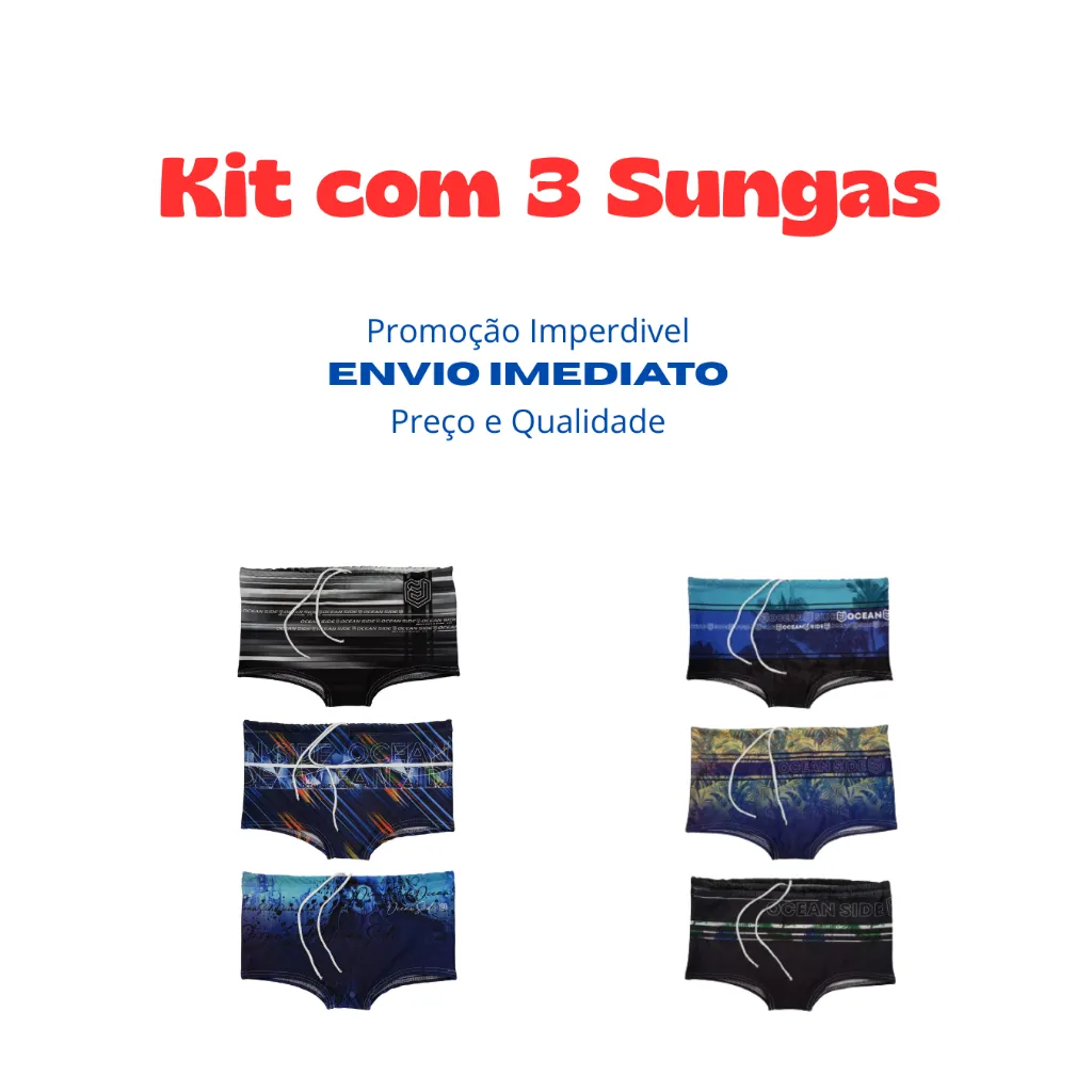 Sunga Adulto Estampadas Moda Praia e Piscina Sunga Adulto Estampadas Moda Praia e Piscina
