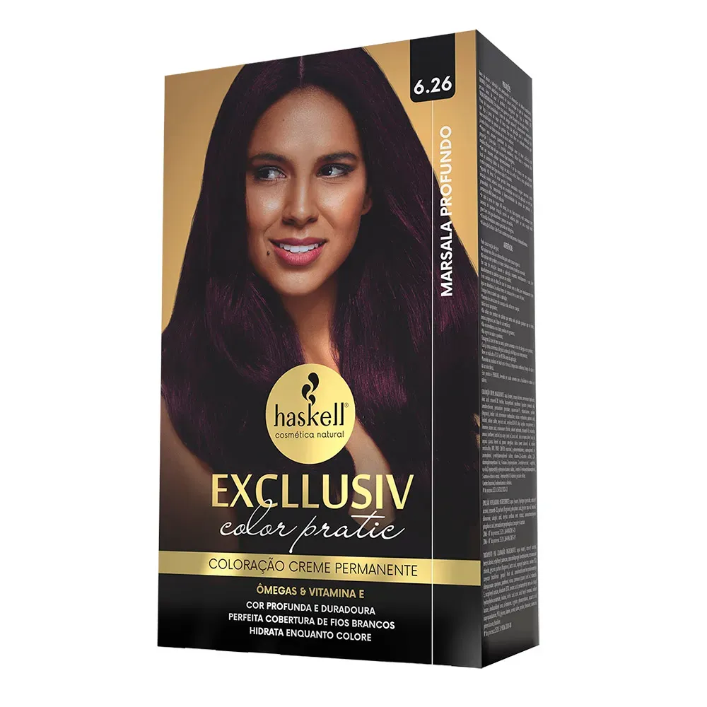 Kit Color Pratic 6.26 - Marsala Profundo Haskell Kit Color Pratic 6.26 - Marsala Profundo Haskell