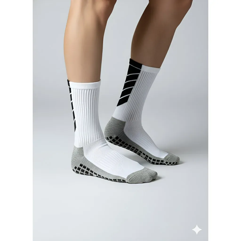 Meia Esportiva Socks Antiderrapante Futebol Cano Medio Pro Meia Esportiva Socks Antiderrapante Futebol Cano Medio Pro