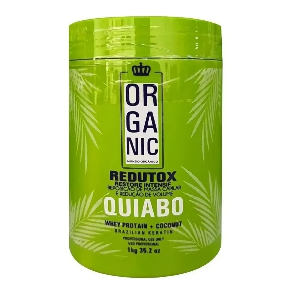 Quiabo Organic Mundo Orgânico 1 kg tratamento cabelos danificados brilho macies reduz volume ate 80% Quiabo Organic Mundo Orgânico 1 kg tratamento cabelos danificados brilho macies reduz volume ate 80%