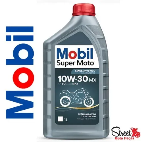 Óleo Mobil Super Moto 10W30 1 Litro 4T Semissintético Moto e Quadriciclo Universal/kit1/kit2 Óleo Mobil Super Moto 10W30 1 Litro 4T Semissintético Moto e Quadriciclo Universal/kit1/kit2