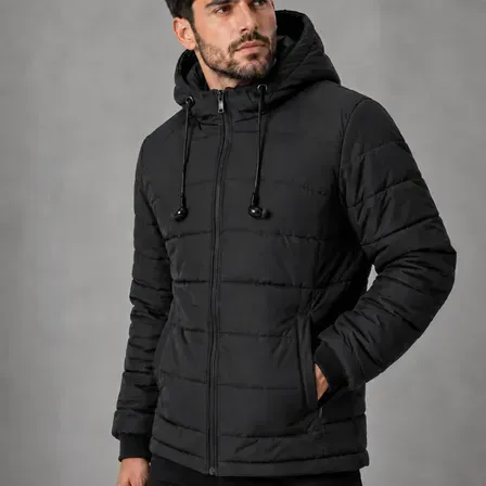Jaqueta Bobojaco Masculina Com Fones Casaco Forrado Inverno Preto Gg Jaqueta Bobojaco Masculina Com Fones Casaco Forrado Inverno Preto Gg
