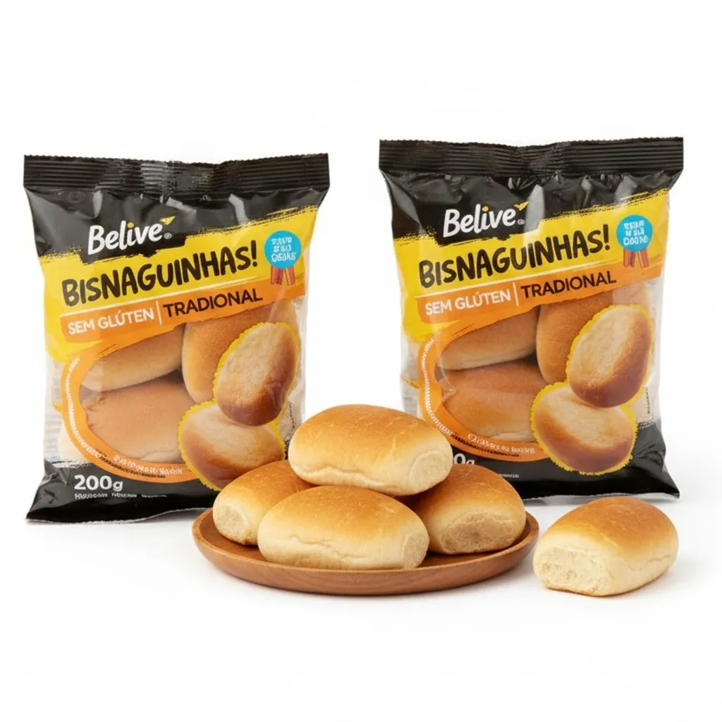 Kit c/ 2und Bisnaguinha Tradicional Belive Sem Gluten 200g Kit c/ 2und Bisnaguinha Tradicional Belive Sem Gluten 200g