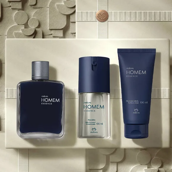 Presente Natura Homem Essence + Cupom de Desconto Presente Natura Homem Essence + Cupom de Desconto
