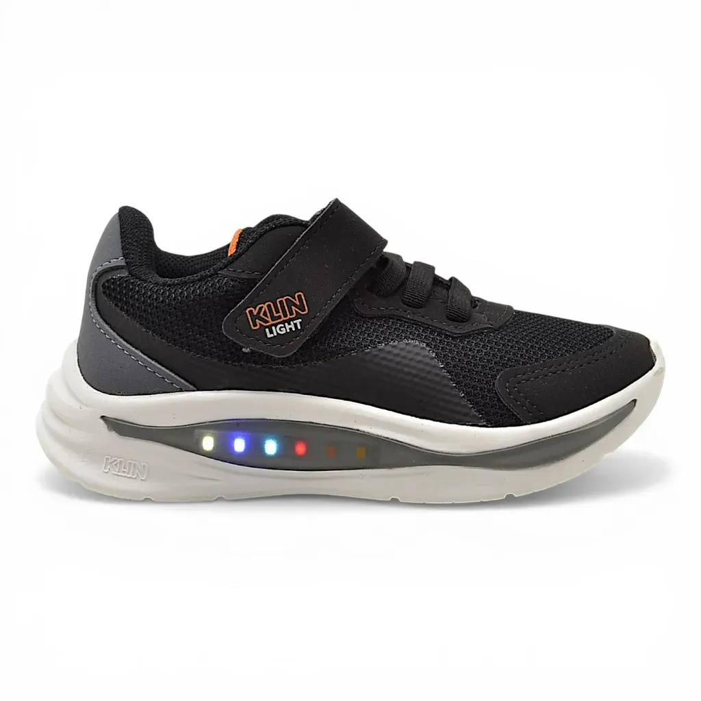 Tenis Infantil Klin Light Com Luz Menino Conforto Anatomico Led Tenis Infantil Klin Light Com Luz Menino Conforto Anatomico Led