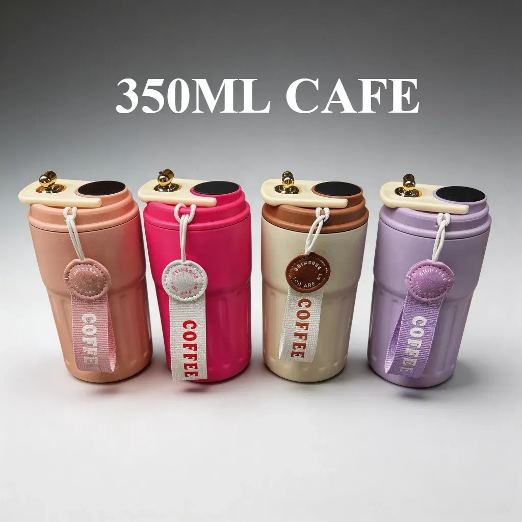 Copo Térmico Café 350ml com Tampa Vedada, Design Moderno, Portátil, Isolamento Térmico,maravilha Copo Térmico Café 350ml com Tampa Vedada, Design Moderno, Portátil, Isolamento Térmico,maravilha