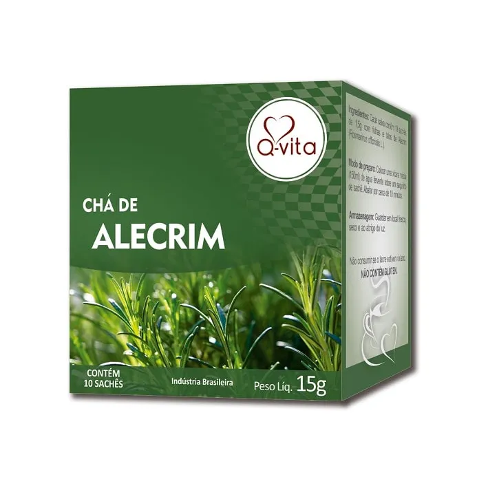 Chá de Alecrim Sachê Premium 15g QVITA Chá de Alecrim Sachê Premium 15g QVITA