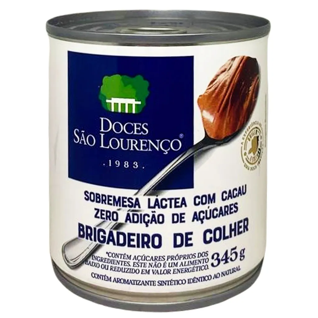 Brigadeiro de Colher Zero SAO LOURENCO 345g Brigadeiro de Colher Zero SAO LOURENCO 345g