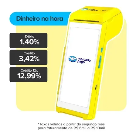 Maquininha De Cartão Smart 2 Mercado Pago Point Amarela Vivo 4g/Wifi/Nfc Maquininha De Cartão Smart 2 Mercado Pago Point Amarela Vivo 4g/Wifi/Nfc