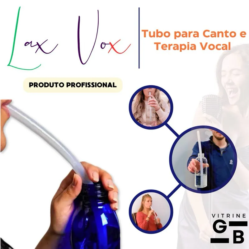 Tubo de Ressonância Lax Vox para Exercícios Vocais – Terapia da Voz e Aquecimento Vocal Tubo de Ressonância Lax Vox para Exercícios Vocais – Terapia da Voz e Aquecimento Vocal