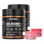 Kit 2x Colágeno + Ácido Hialurônico Renova Be Verisol Hidrolisado Zero Lactose Vitaminas E C B6 Proteína Biotina Zinco Kit 2x Colágeno + Ácido Hialurônico Renova Be Verisol Hidrolisado Zero Lactose Vitaminas E C B6 Proteína Biotina Zinco